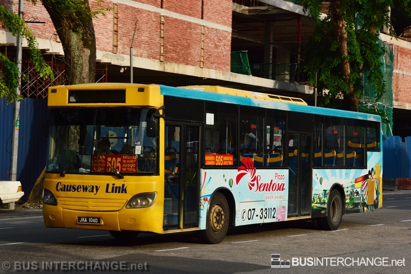 A Mercedes-Benz CBC1725 (JKA1040) operating on Causeway Link bus service 505