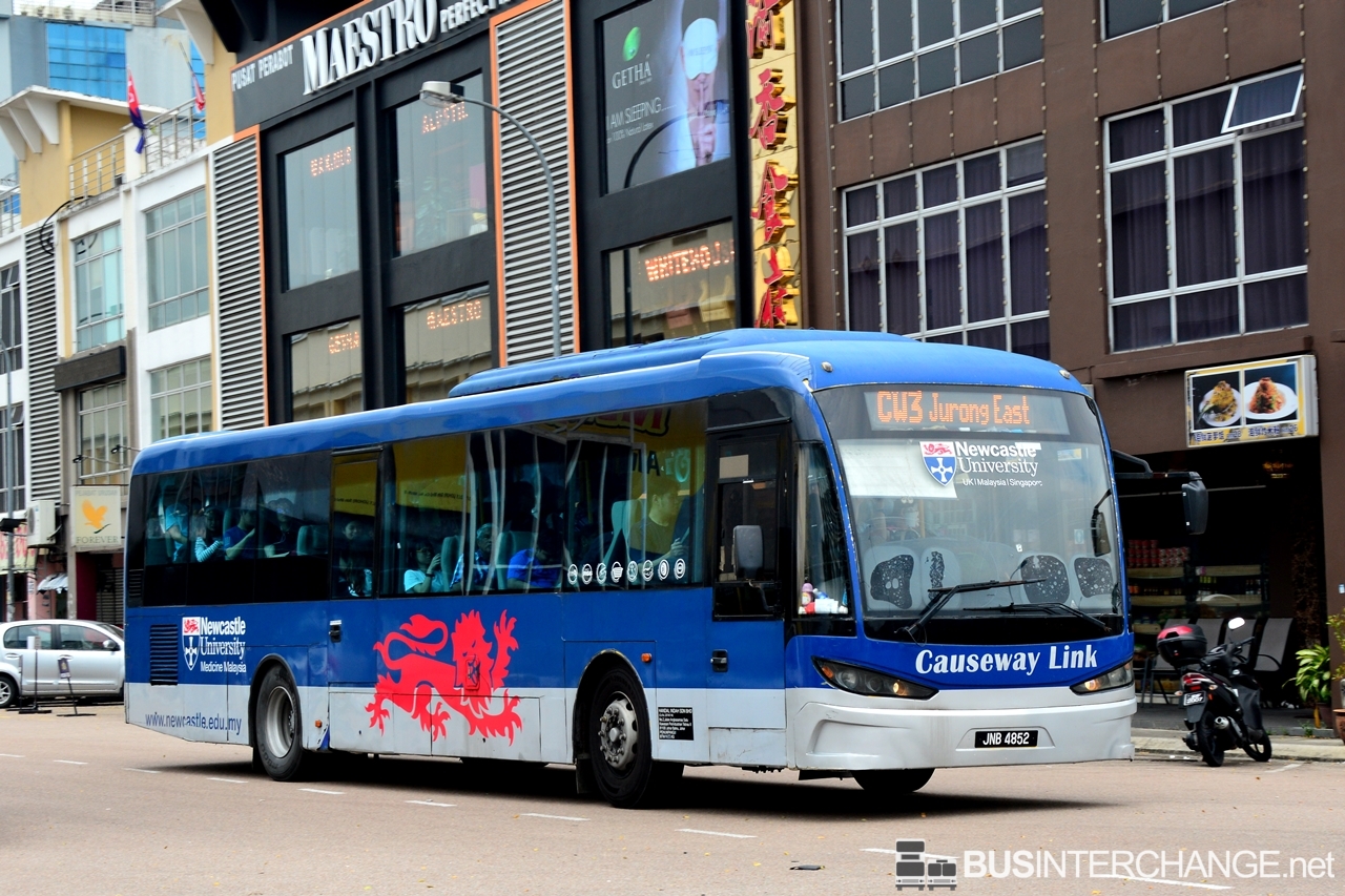 A Sksbus SA12-300 (JNB4852) operating on Causeway Link bus service CW3
