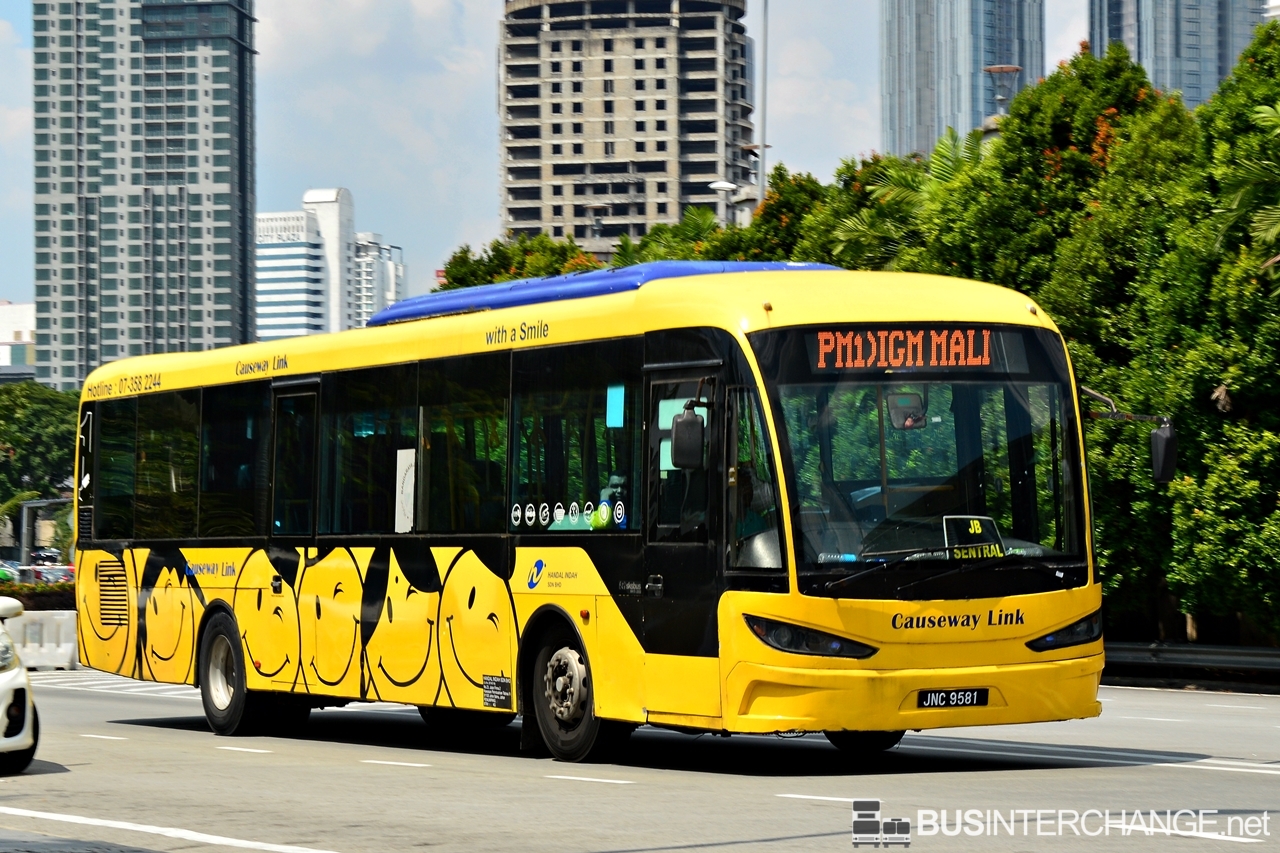 A Sksbus SA12-300 (JNC9581) operating on Causeway Link bus service PM1