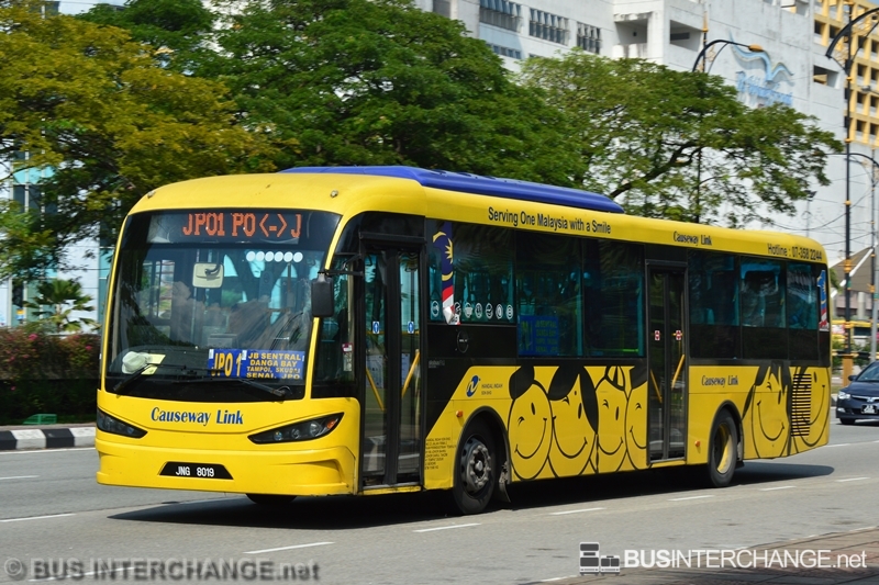 A Sksbus SA12-300 (JNG8019) operating on Causeway Link bus service JPO1