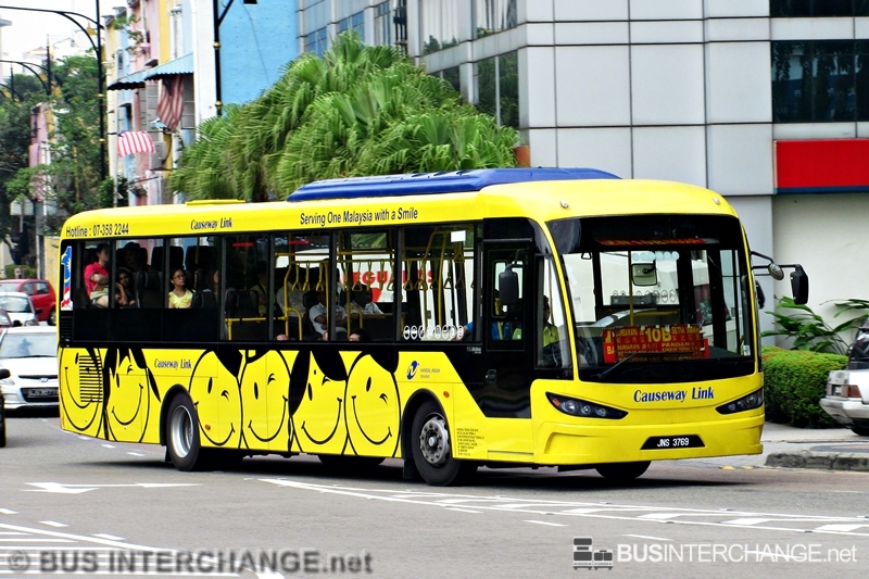 A Sksbus SA12-300 (JNS3769) operating on Causeway Link bus service 10B