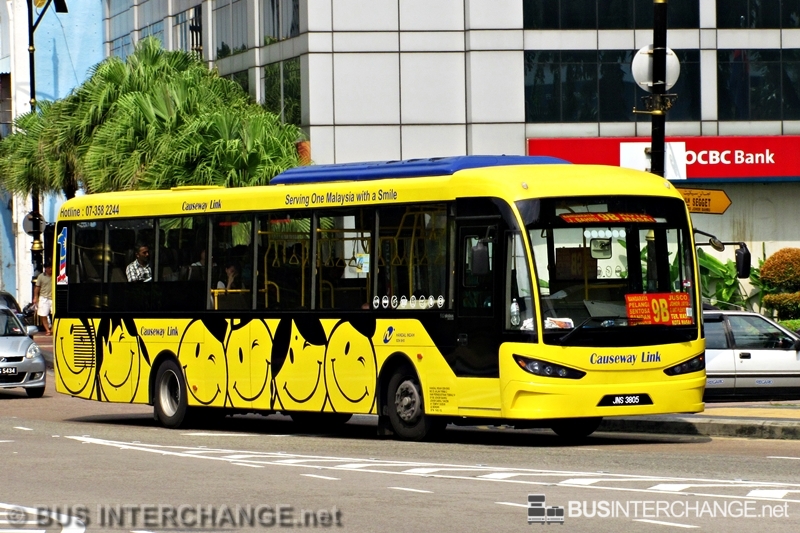 A Sksbus SA12-300 (JNS3805) operating on Causeway Link bus service 9B