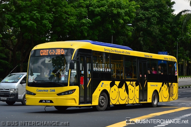 A Sksbus SA12-300 (JPA7246) operating on Causeway Link bus service CW1