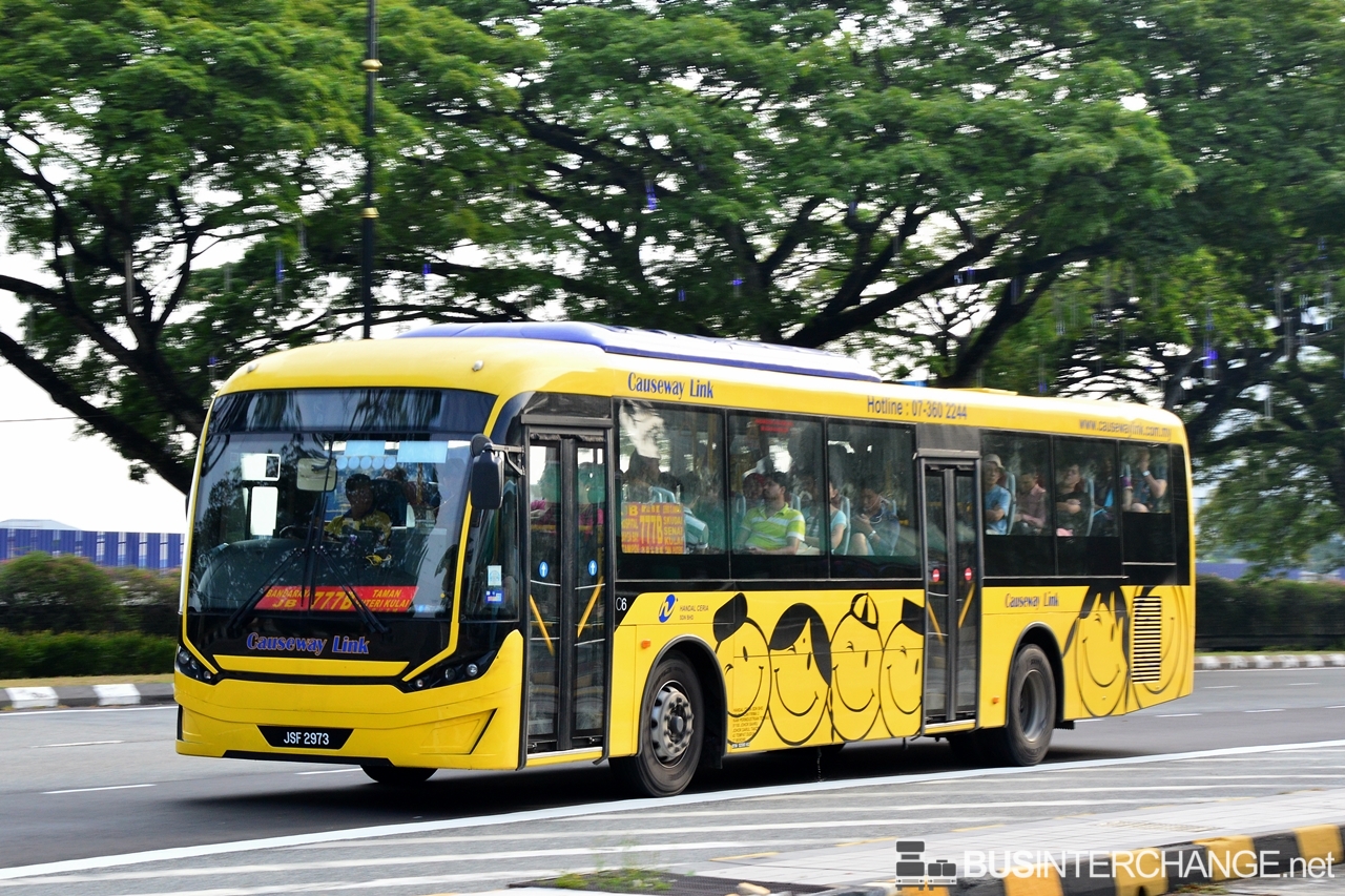 A Sksbus C6 (JSF2973) operating on Causeway Link bus service 777B