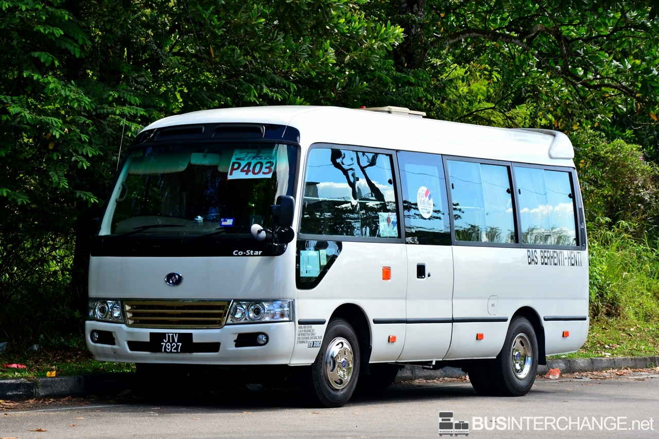 A CAM Co-star City Transporter (JTV7927) operating on Causeway Link bus service P403