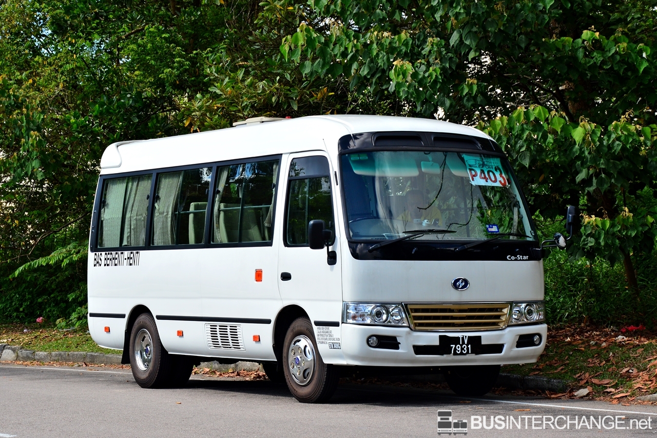 A CAM Co-star City Transporter (JTV7931) operating on Causeway Link bus service P403
