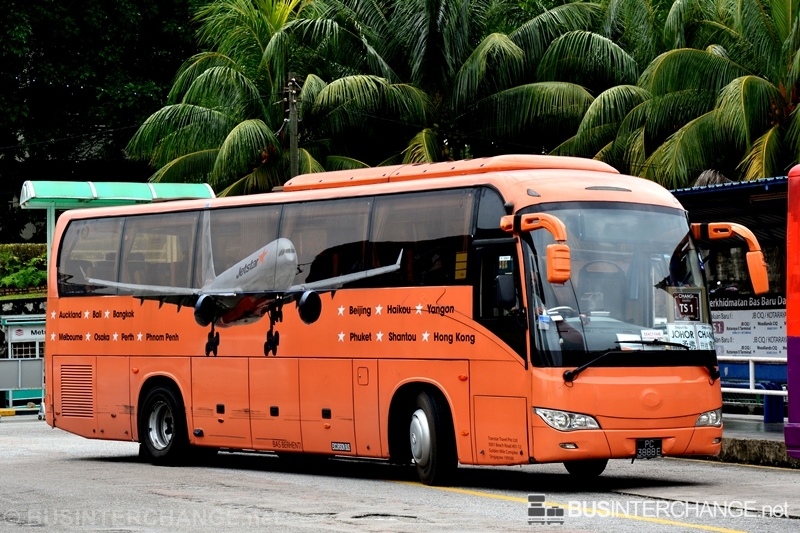 A King Long XMQ6117K (PC3888E) operating on Transtar bus service TS1