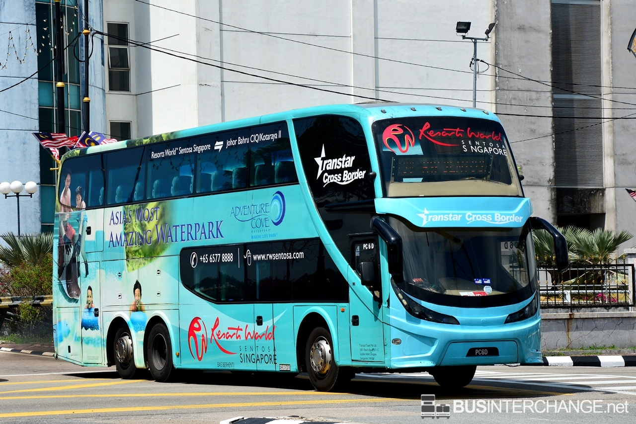 A Scania K124EB (PC   6D ) operating on Transtar bus service TS8