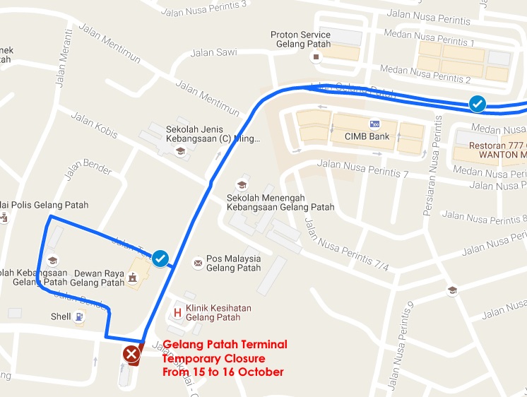 Diverted bus routes and alternative pick up points at a glance. Diverted bus routes and alternative pick up points at a glance.