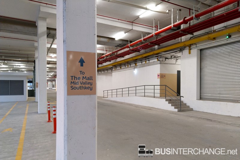 Pathway from bus stop to The Mall, Mid Valley Southkey