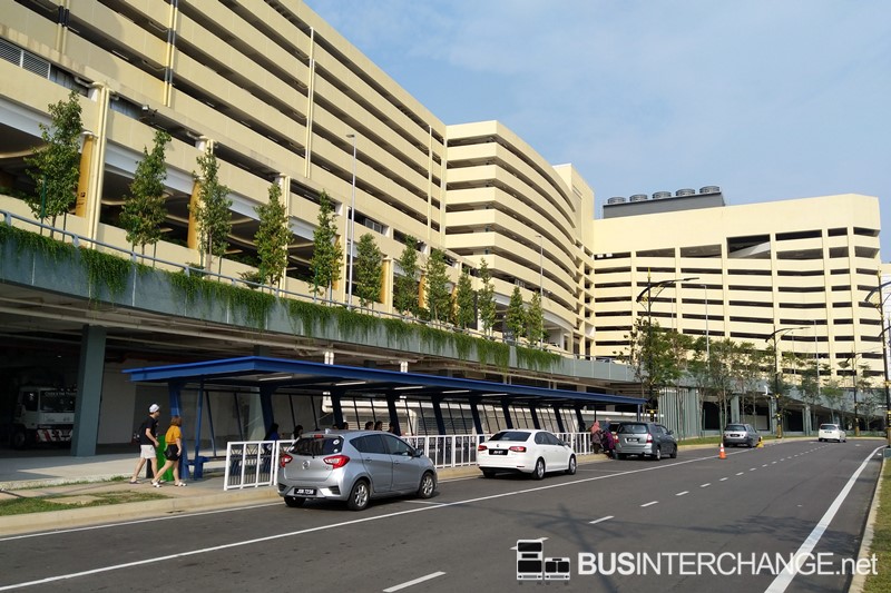 Bus stop outside The Mall, Mid Valley Southkey